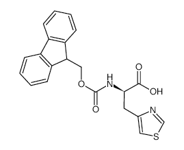 Fmoc-d-4-thiazolylalanine - Chemical structure and product image