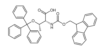 Fmoc-d-thr(trt)-oh - Chemical structure and product image