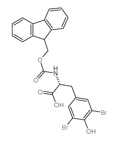 Fmoc-d-tyr(3,5-br2)-oh - Chemical structure and product image