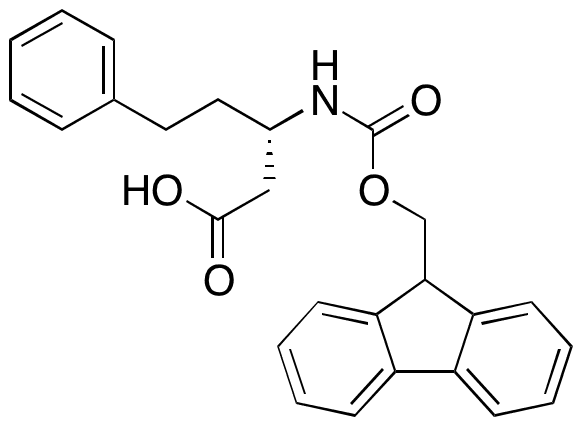 Fmoc-(S)-3-amino-5-phenylpentanoic Acid - Chemical structure and product image