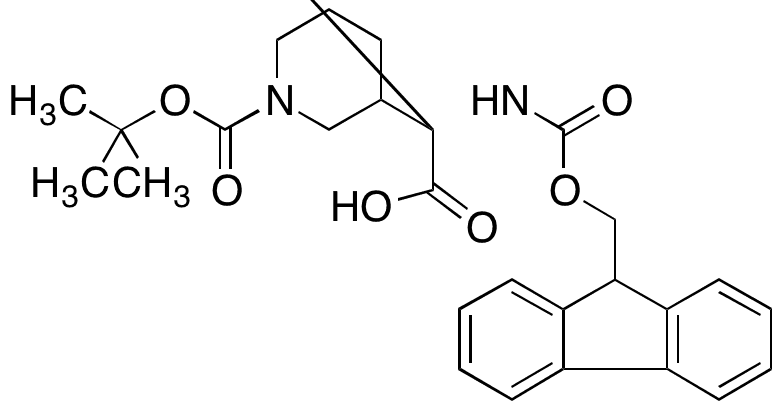 N-Fmoc-2-(N-boc-piperidin-3-yl)glycine - Chemical structure and product image