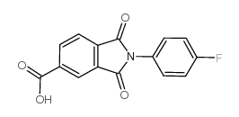 2-(4-Fluorophenyl)-1,3-dioxoisoindoline-5-carboxylic acid - Chemical structure and product image