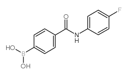 4-(4-Fluorophenyl)aminocarbonylphenylboronic acid - Chemical structure and product image