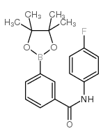 3-(4-Fluorophenyl)aminocarbonylphenylboronic acid, pinacol ester - Chemical structure and product image