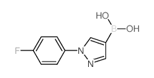 1-(4-Fluorophenyl)pyrazole-4-boronic Acid - Chemical structure and product image