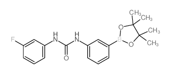 1-(3-Fluorophenyl)-3-[3-(tetramethyl-1,3,2-dioxaborolan-2-yl)phenyl]urea - Chemical structure and product image