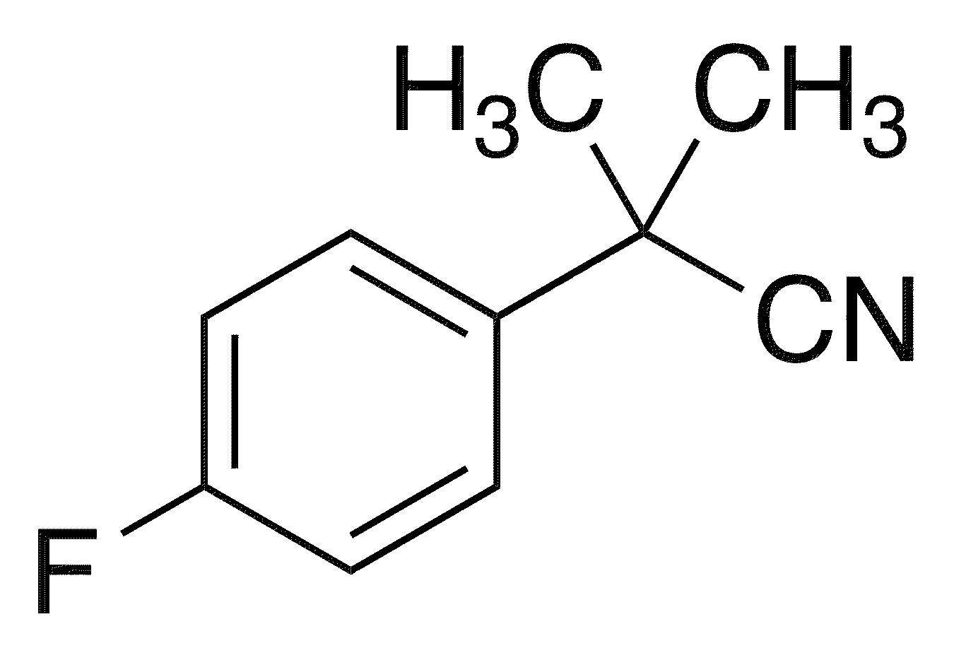 2-(4-Fluorophenyl)-2-methylpropanenitrile - Chemical structure and product image