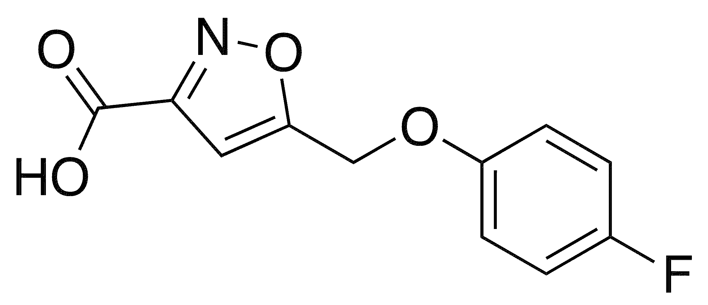 5-[(4-Fluorophenoxy)methyl]isoxazole-3-carboxylic acid - Chemical structure and product image