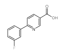 6-(3-Fluorophenyl)nicotinic acid - Chemical structure and product image