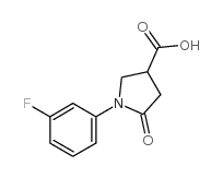 1-(3-Fluorophenyl)-5-oxopyrrolidine-3-carboxylic acid - Chemical structure and product image