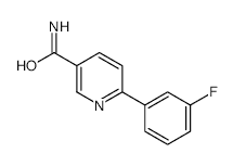 6-(3-Fluorophenyl)pyridine-3-carboxamide - Chemical structure and product image