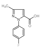 1-(4-Fluorophenyl)-3-methyl-1H-pyrazole-5-carboxylic acid - Chemical structure and product image