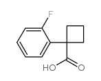 1-(2-Fluorophenyl)cyclobutane-1-carboxylic acid - Chemical structure and product image