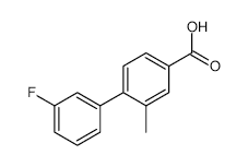 4-(3-Fluorophenyl)-3-methylbenzoic acid - Chemical structure and product image