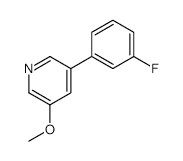 3-(3-Fluorophenyl)-5-methoxypyridine - Chemical structure and product image