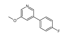 3-(4-Fluorophenyl)-5-methoxypyridine - Chemical structure and product image