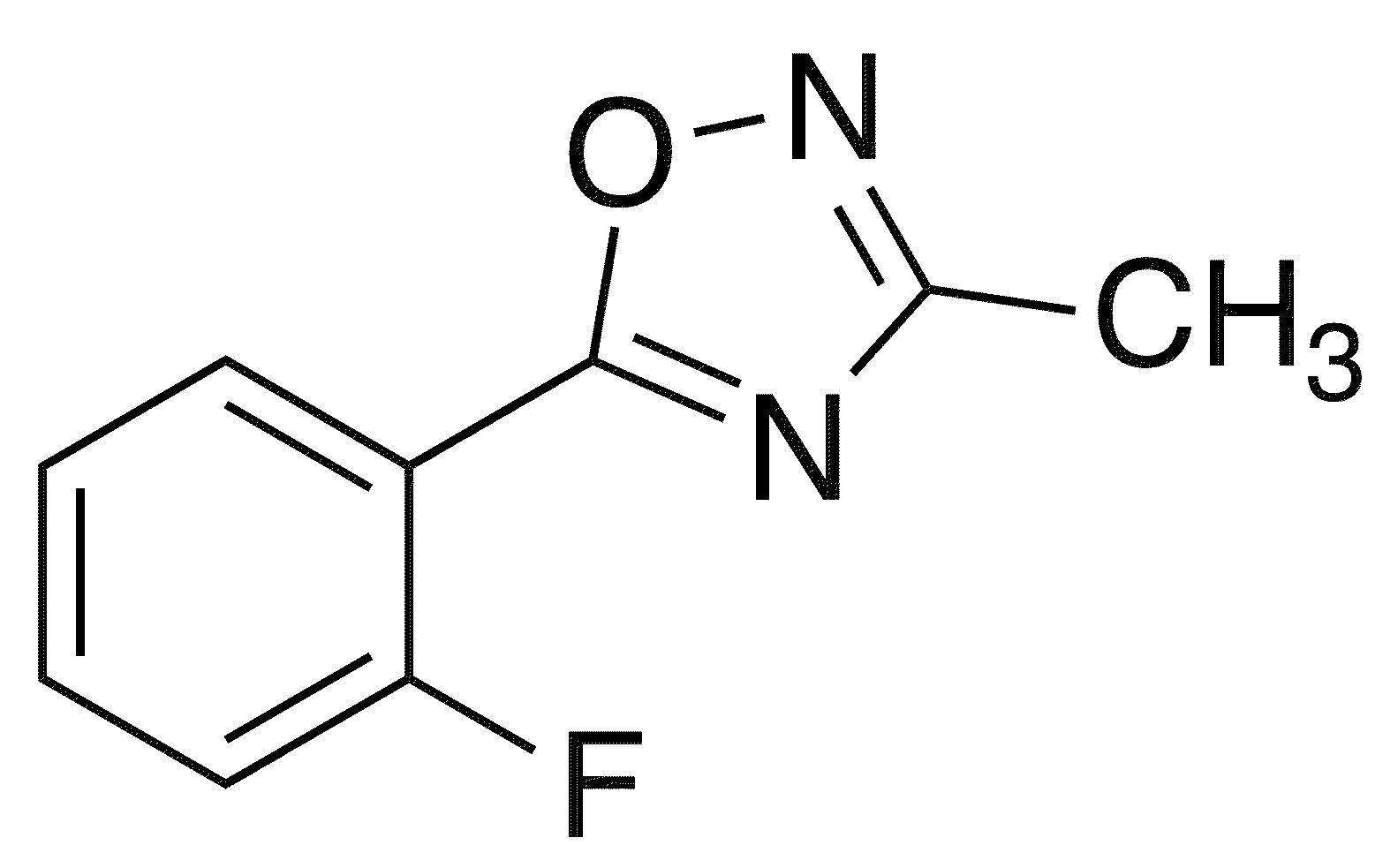 5-(2-Fluorophenyl)-3-methyl-1,2,4-oxadiazole - Chemical structure and product image