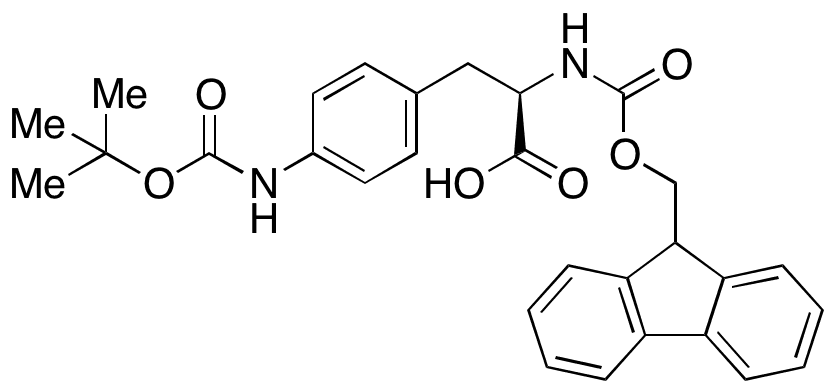 Fmoc-4-(Boc-amino)-D-phenylalanine - Chemical structure and product image