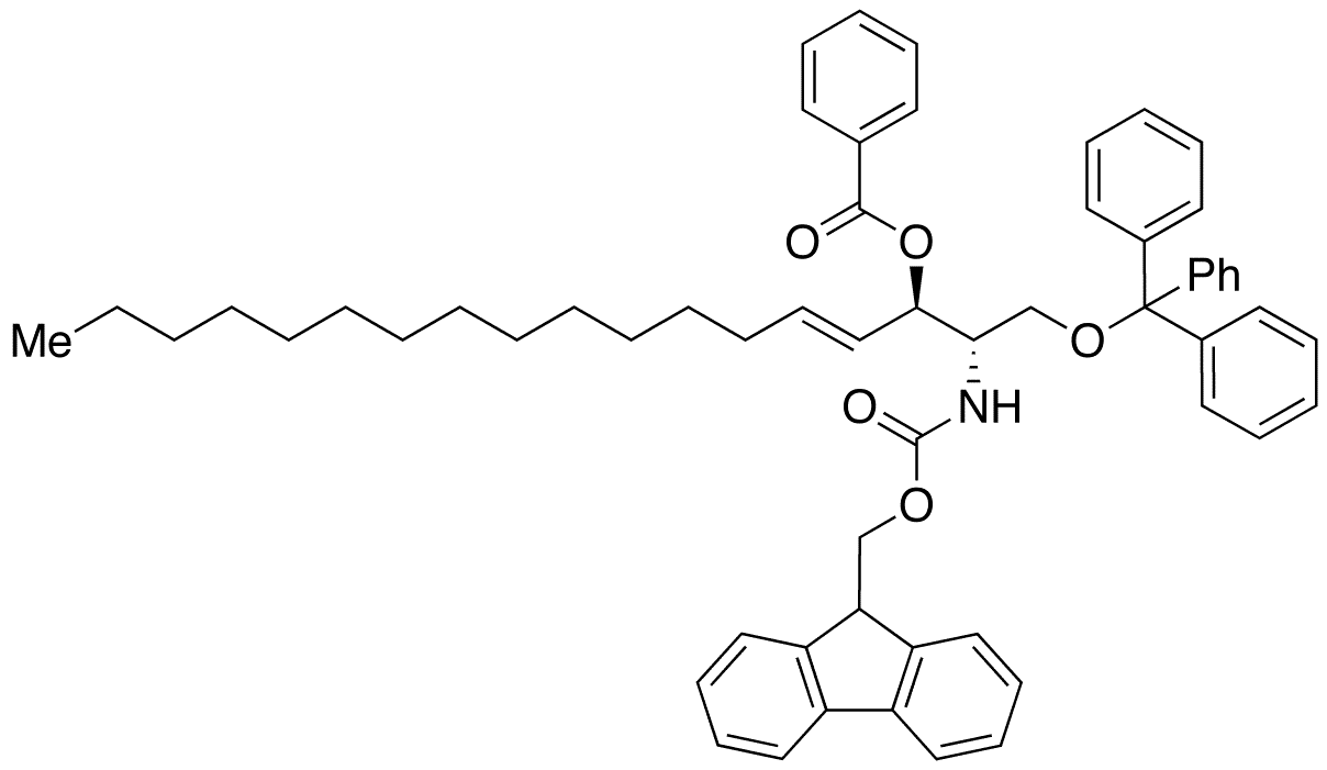 Fmoc-3-benzoyl-1-triphenylmethyl-erythro-sphingosine - Chemical structure and product image
