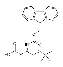 Fmoc-O-tert-butyl-D-beta-homoserine - Chemical structure and product image