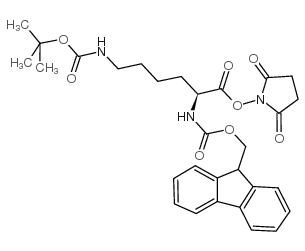 Fmoc-Lys(Boc)-OSu - Chemical structure and product image
