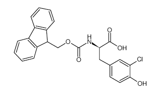 Fmoc-D-3-chlorotyrosine - Chemical structure and product image