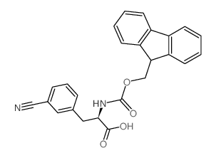 Fmoc-D-3-cyanophenylalanine - Chemical structure and product image