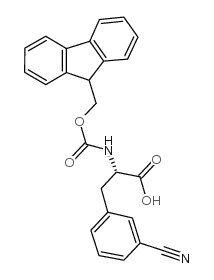 Fmoc-L-3-cyanophenylalanine - Chemical structure and product image