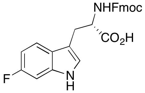 N-Fmoc-6-fluoro-L-tryptophan - Chemical structure and product image