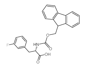 Fmoc-3-fluoro-l-phenylalanine - Chemical structure and product image