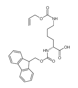 Fmoc-D-Lys(alloc)-oh - Chemical structure and product image