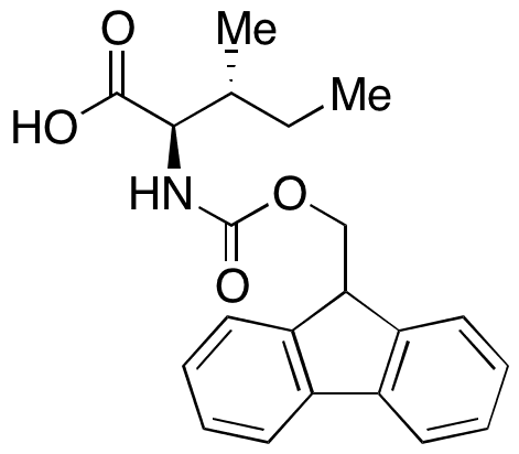 N-Fmoc-D-isoleucine - Chemical structure and product image