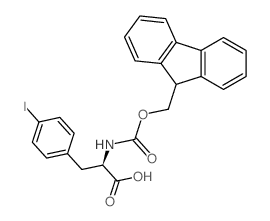 Fmoc-D-4-iodophenylalanine - Chemical structure and product image