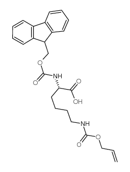 Fmoc-L-Lys(Alloc)-OH - Chemical structure and product image