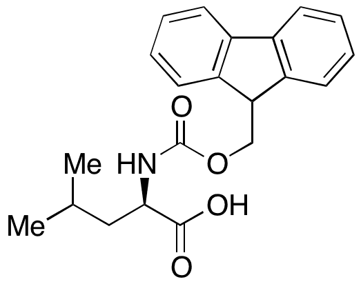 N-Fmoc-D-leucine - Chemical structure and product image
