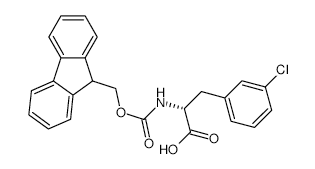 Fmoc-3-chloro-D-phenylalanine - Chemical structure and product image