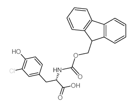 Fmoc-3-chloro-L-tyrosine - Chemical structure and product image
