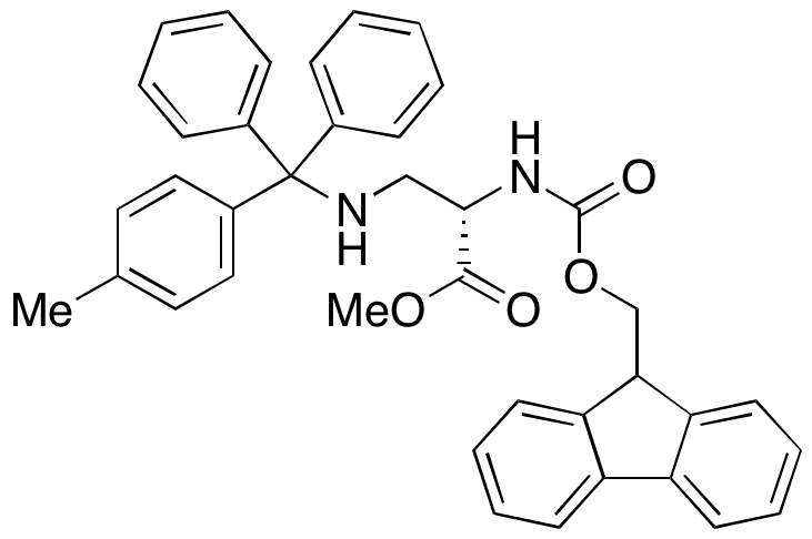 Fmoc-Dap(Mtt)-OMe - Chemical structure and product image