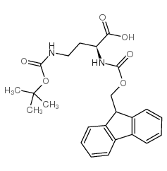 Fmoc-Dab(Boc)-OH - Chemical structure and product image