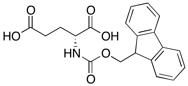 N-[(9H-Fluoren-9-ylmethoxy)carbonyl]-D-glutamic Acid - Chemical structure and product image