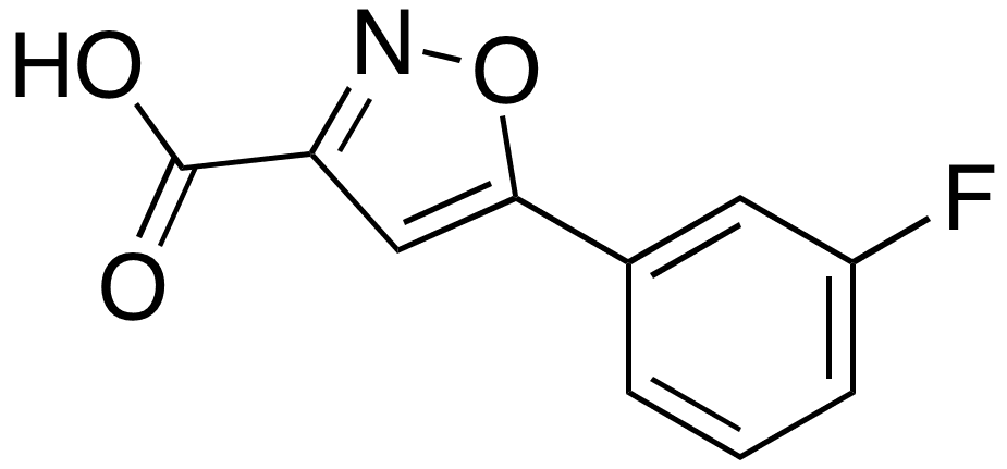 5-(3-Fluorophenyl)-3-isoxazolecarboxylic Acid - Chemical structure and product image