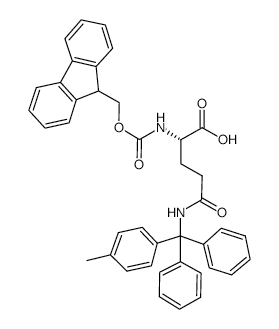 Fmoc-gln(mtt)-oh - Chemical structure and product image