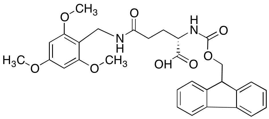 Fmoc-gln(tmob)-oh - Chemical structure and product image
