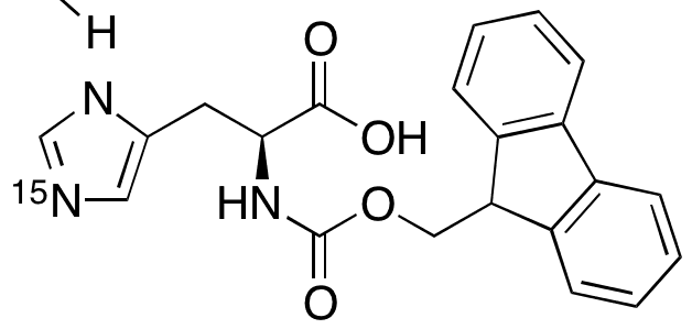 N alpha-Fmoc-L-histidine-1-15N - Chemical structure and product image