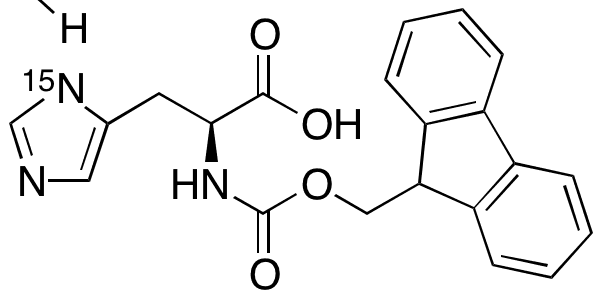 N alpha-Fmoc-L-histidine-3-15N - Chemical structure and product image