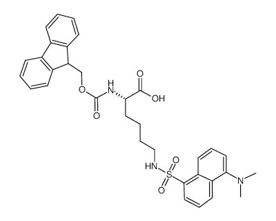 Fmoc-Lys(dansyl)-OH - Chemical structure and product image