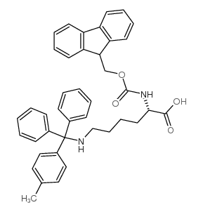 Fmoc-Lys(Mtt)-OH - Chemical structure and product image
