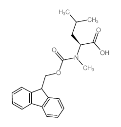 Fmoc-N-Me-Leu-OH - Chemical structure and product image