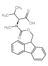 Fmoc-N-Me-Val-OH - Chemical structure and product image