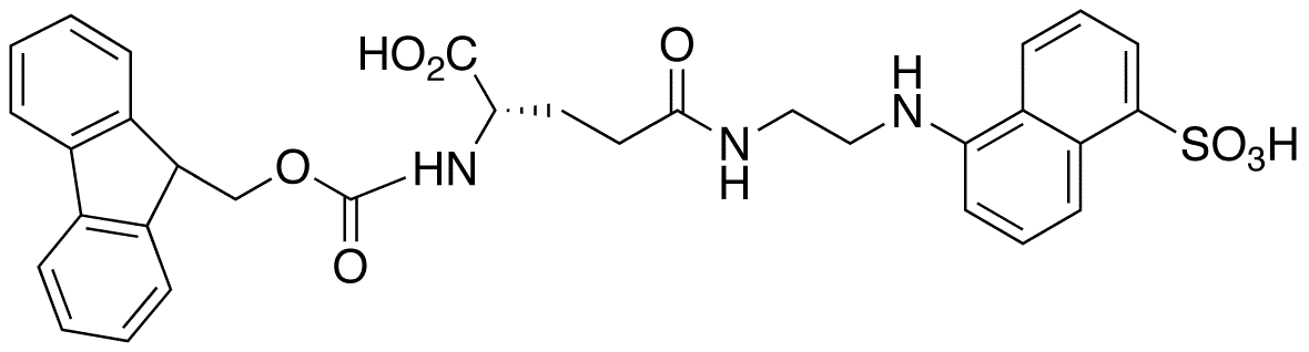 Fmoc-g-[beta-(5-naphthyl Sulfonic Acid)-ethylenediamine]-L-glutamic Acid - Chemical structure and product image